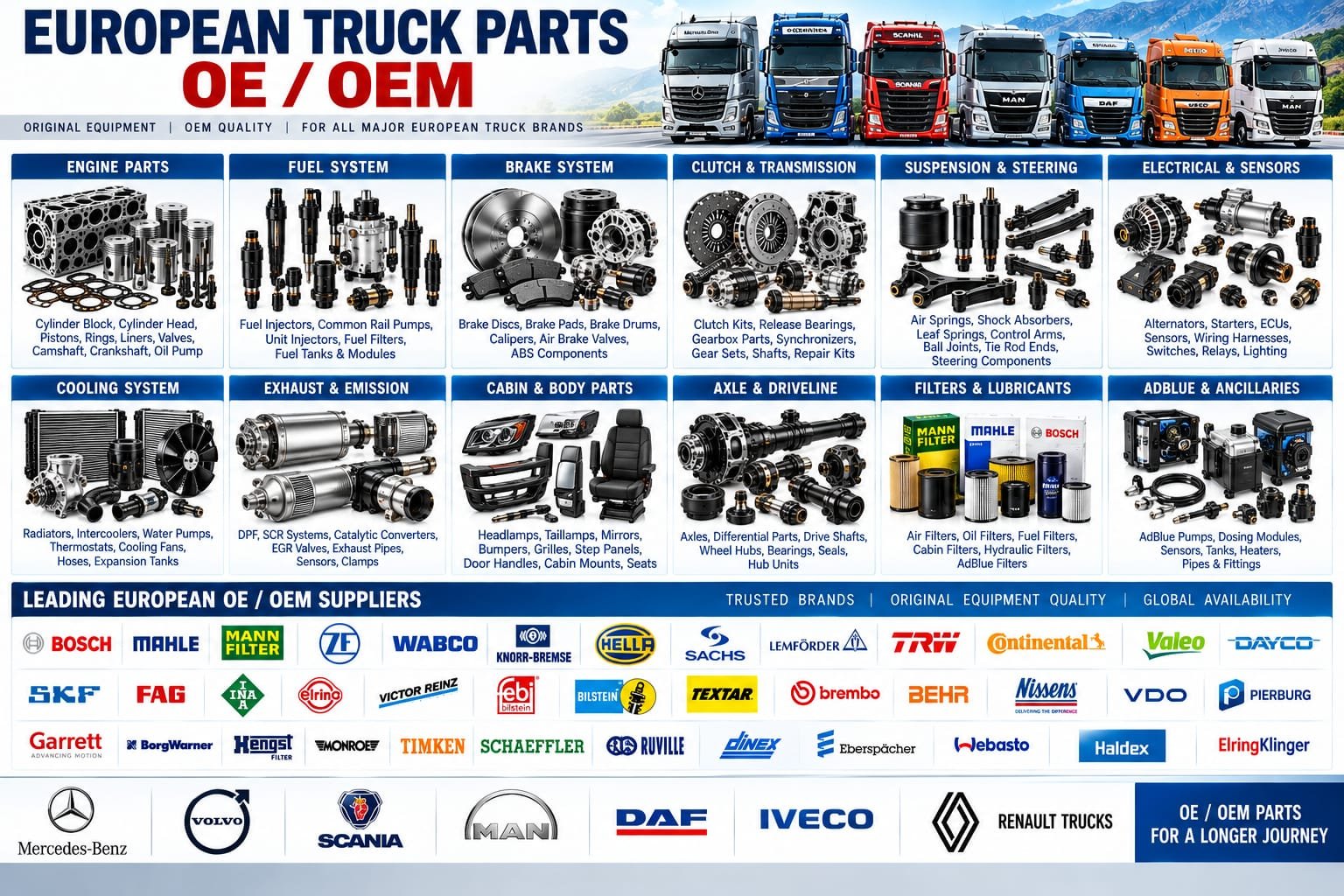 OEM European Truck Parts